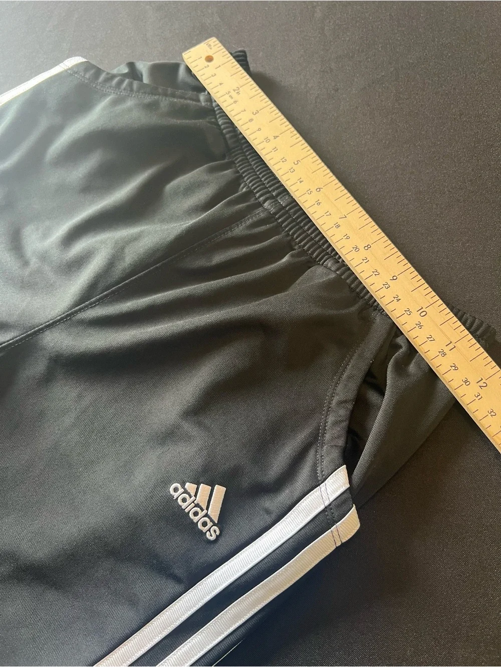 Adidas Kids Black Track Pants with White Stripes Size 14 NWOT - Picture 5 of 7